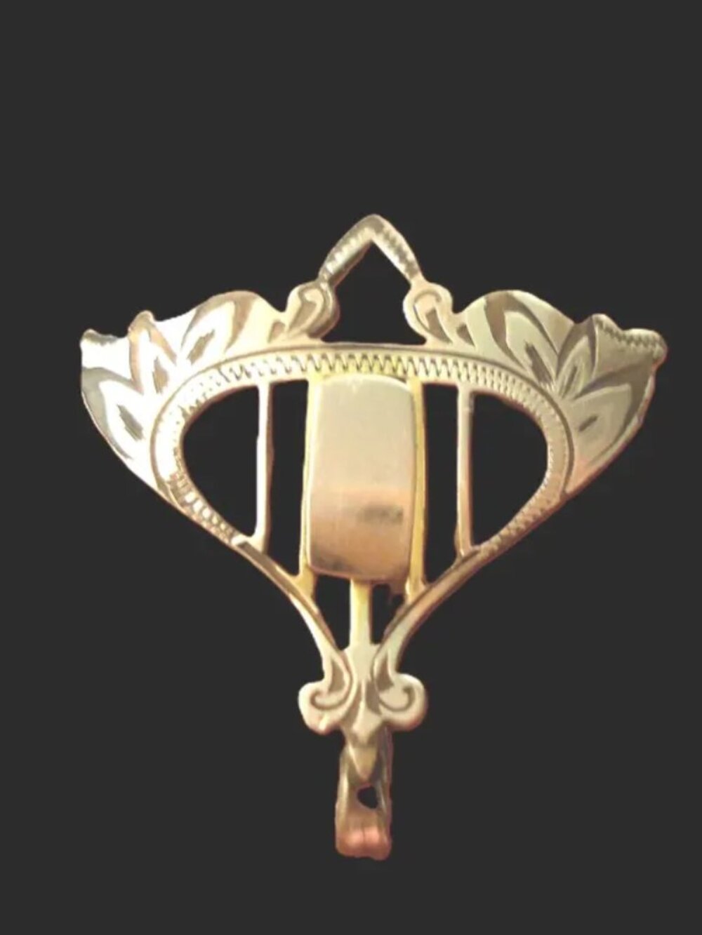 Goth, Grunge, Victorian, Hayward,Gold Filled,Classical Shield,Watch Fob,Vest Pin